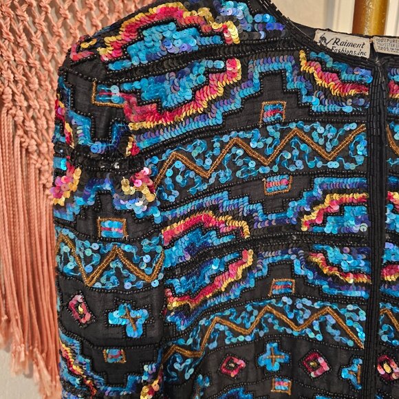 Raiment Fashions Beaded Blazer Jacket - Picture 2 of 8